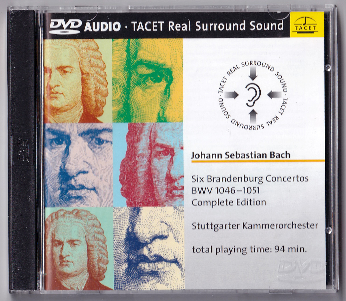 TACET DVD 101 シュツッドガルド室内管弦楽団、バッハ: ブランデンブルグ協奏曲全曲 PCM48k/24bit 4chマルチ DVD AUDIOの画像1