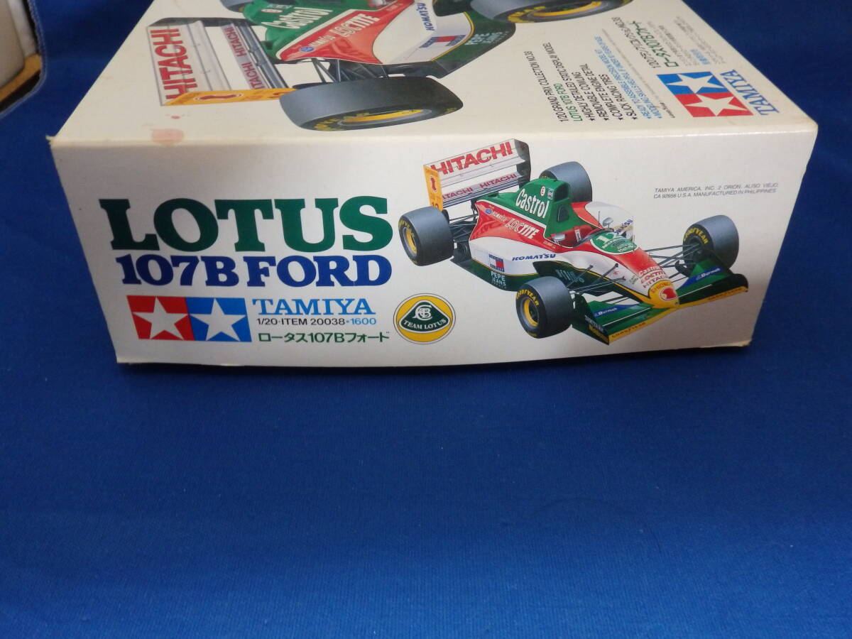 1/20 タミヤ ロータス107Bフォード★1993 F-1グランプリ★TAMIYA 20038★グランプリコレクション No.38の画像2