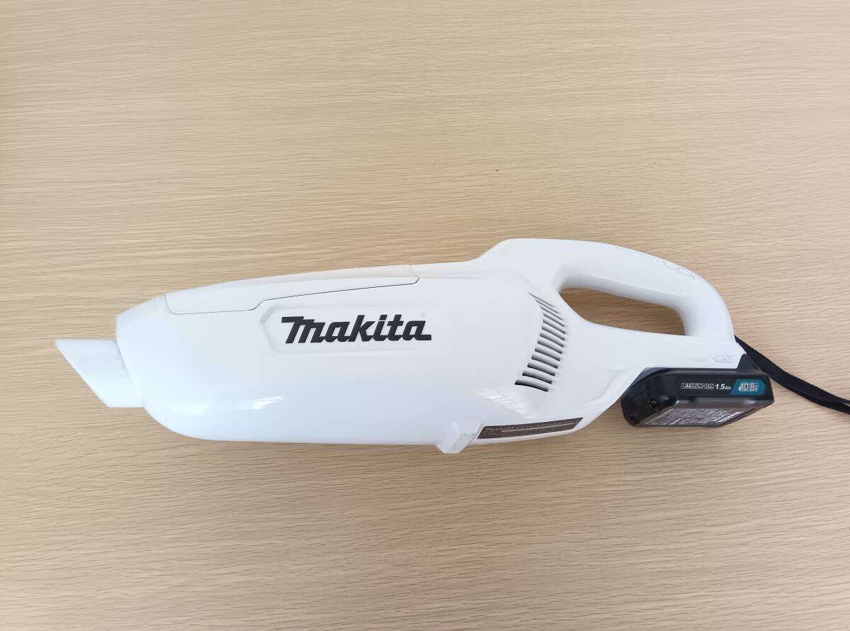 ☆【EM635】makita マキタ CL107FD 充電式クリーナー 10.8V(スライド式) 紙パック式+ワンタッチスイッチ充電式クリーナー 通電確認済の画像7