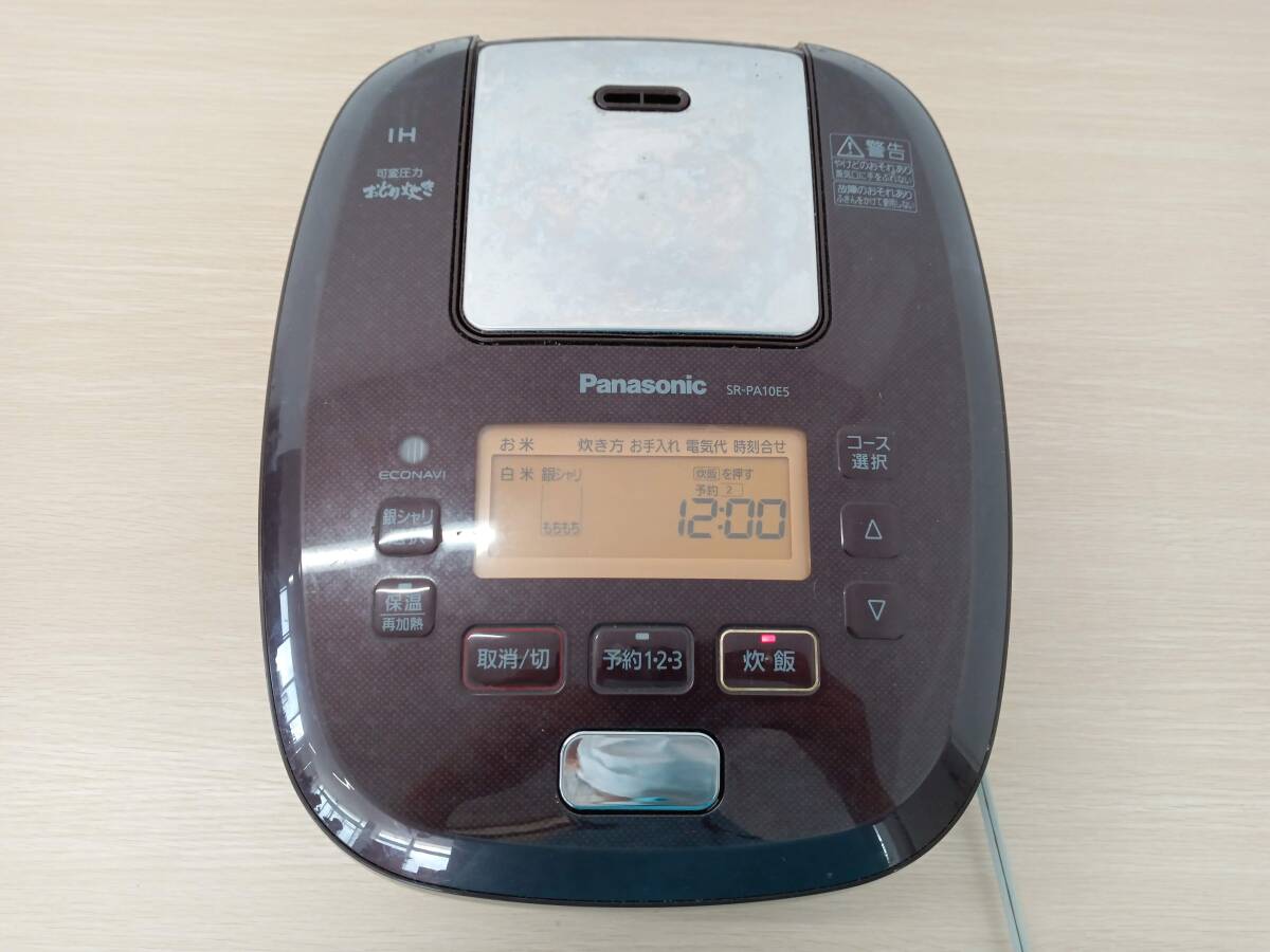 *[EM636]Pnasonic Panasonic SR-PA10E5 2018 year made changeable pressure IH jar rice cooker ....5.5... electrification verification settled 