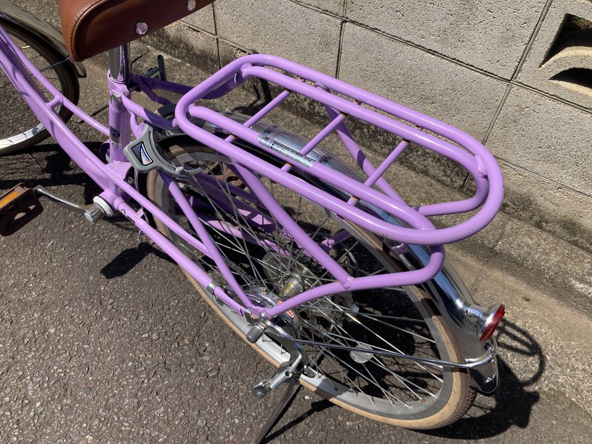 [ direct pickup limitation : Tokyo Metropolitan area prefecture middle city ] for children bicycle 24 -inch cycle base ...ASAHI Ferrie kJr. Junior model purple purple 