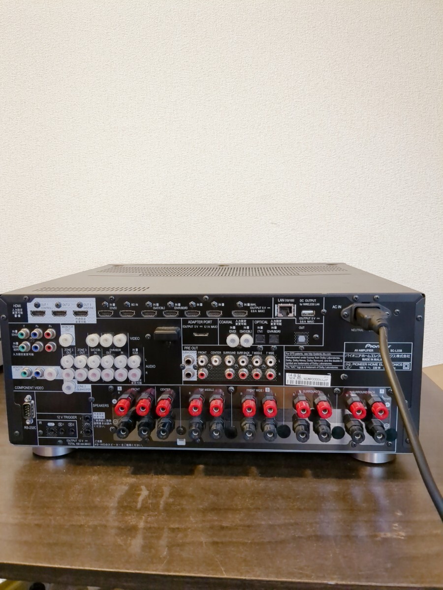Pioneer SC-LX58 パイオニア AVアンプ AVサラウンドアンプ　通電確認済　音響機器　Y810_画像6