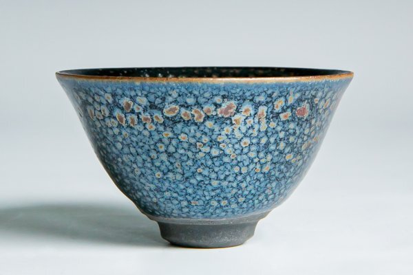  human national treasure [ Shimizu . one ].. oil . heaven eyes sake cup a-265