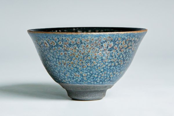  human national treasure [ Shimizu . one ].. oil . heaven eyes sake cup a-265