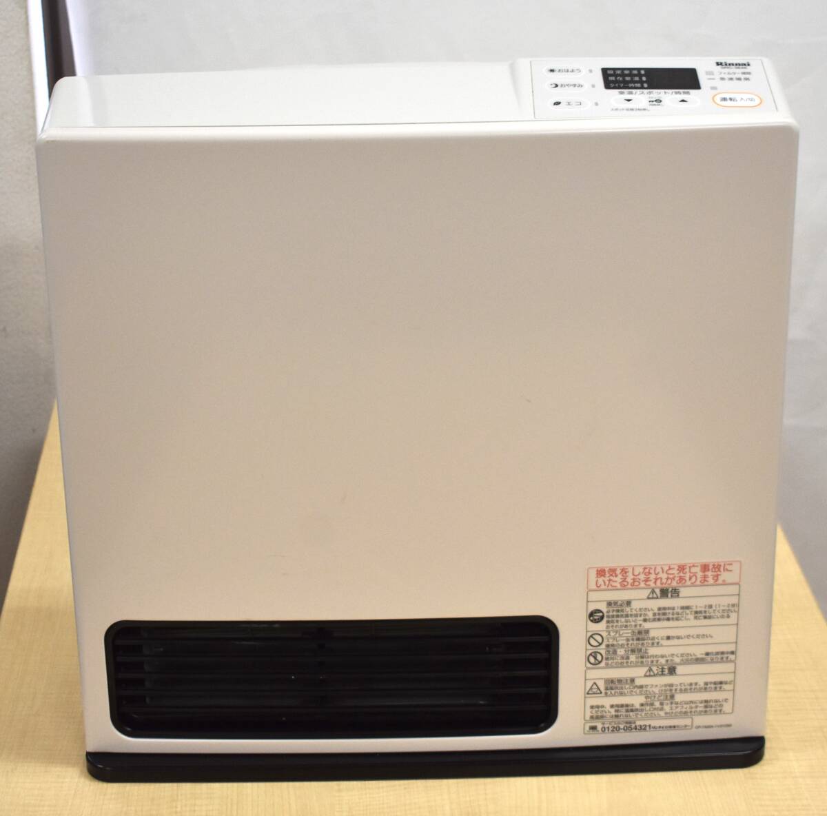 MG0641【通電のみ確認済み】Rinnai / リンナイ SRC-364E ガスファンヒーター 都市ガス用 木造：～10畳 鉄筋：～14畳 2017年製の画像2