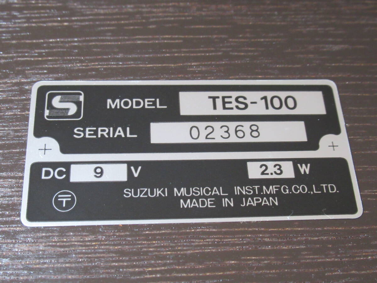 【音出し確認済み】SUZUKI / スズキ 和楽 TES-100 電気大正琴 エレキ 電子大正琴 ハードケース、ACアダプター付きの画像8