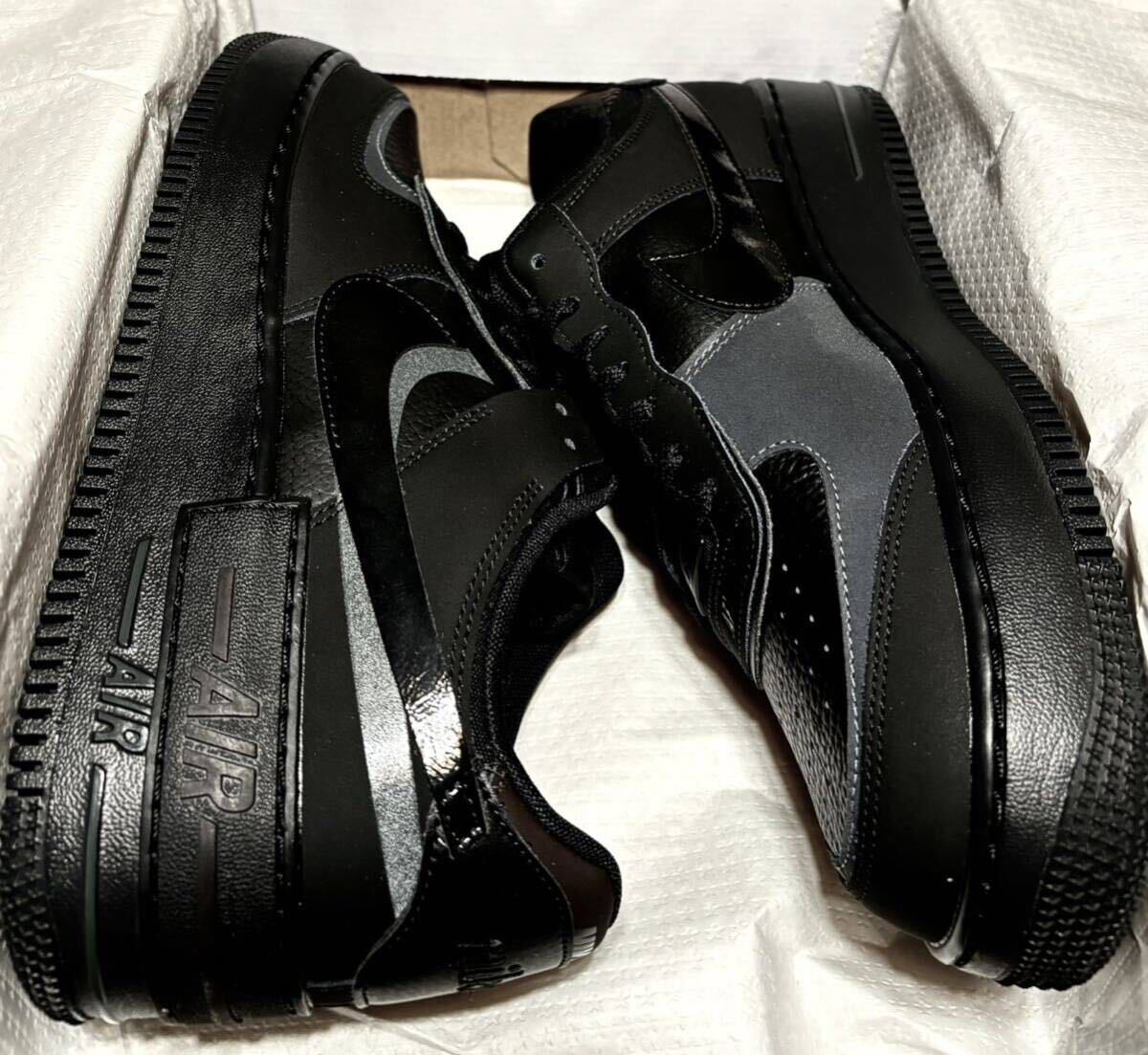 ☆送料込■新品28.5cm■ナイキ エアフォース 1 シャドウ AIR FORCE 1 SHADOW WMNS ブラック/ブラック【定価.18150円】_画像8