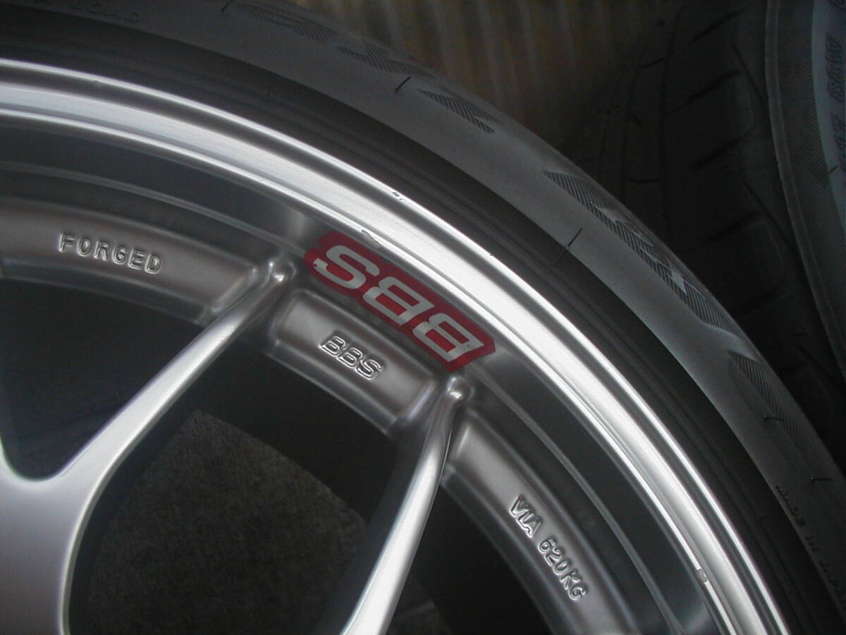 ND　ロードスター使用　BBS　RGR　RG712H　17×7J　＋38　４H/PCD100　205/45R17　4本セット　赤バッチ付き_飛び石跡