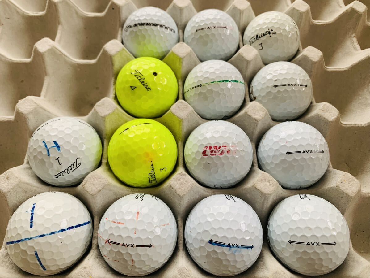 タイトリストゴルフロストボール　タイトリストAVX カラーボール混合 40個　Titleist GOLF AVXゴルフボール_画像10