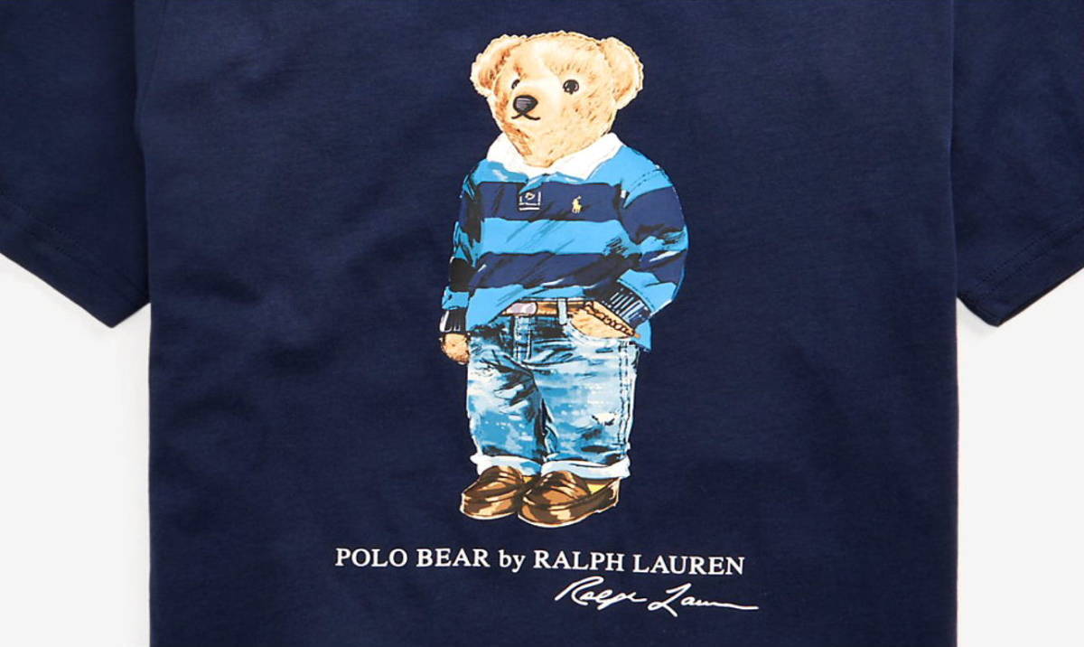 【新品】ラルフローレン ■ ポロベア コットンTシャツ ■ レディース L~LL / US Boys XL ■ ネイビー POLO RALPH LAUREN 正規品 _画像3