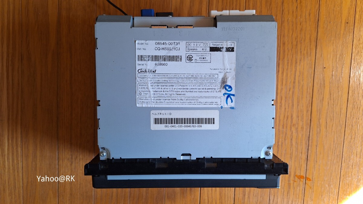 トヨタ純正ナビ 型式 NHZN-W60G DVD再生 テレビ フルセグ SD トヨタ純正ナビ 型式 NHZN-W60G DVD再生 テレビ フルセグ SD