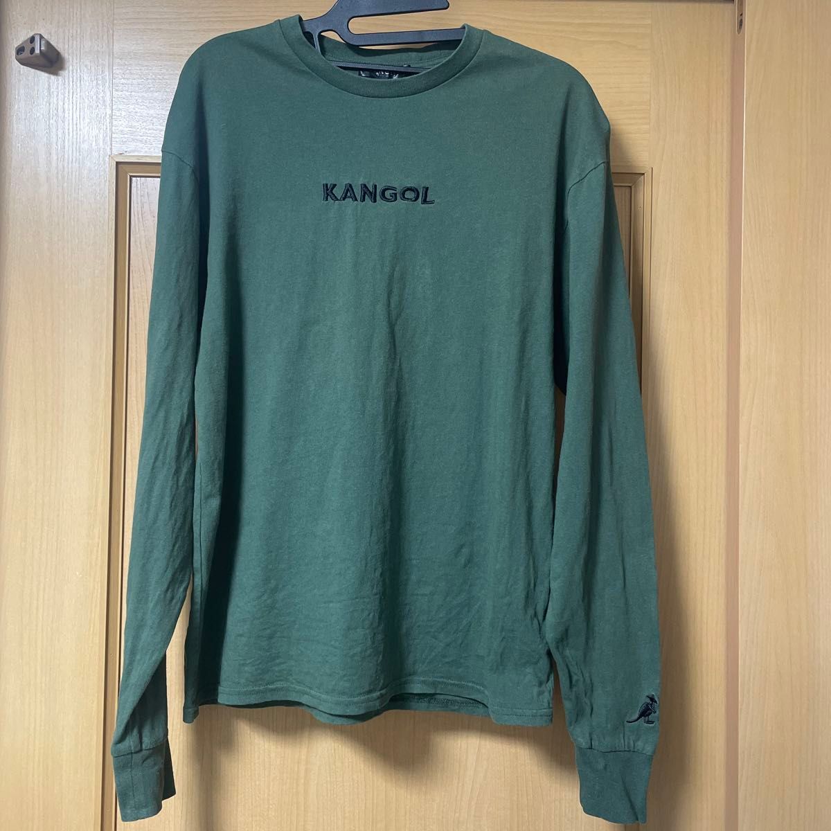 カンゴール　 長袖Tシャツ   KANGOL  カーキ　深緑　M