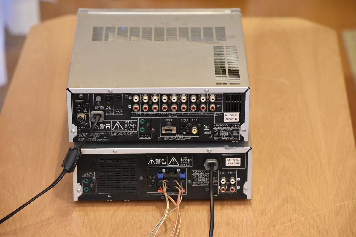  used operation goods KENWOOD C-AXD7.M-AXD7 power amplifier complete set set 