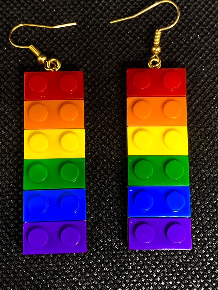 【ブロック型】ピアス 輸入雑貨 可愛い 個性的 レゴ LEGO レゴブロックガール レディース アクセサリー オシャレ かわいい ブロック