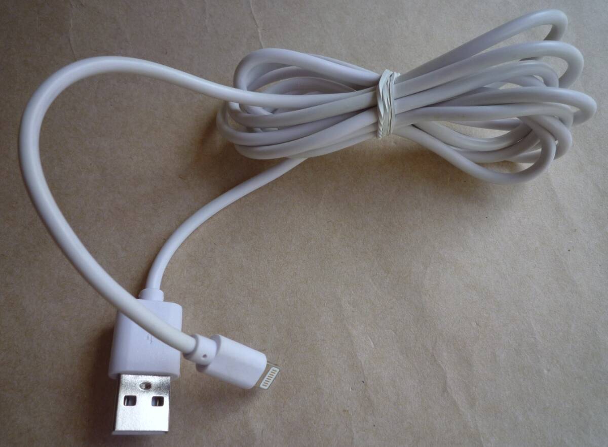ライトニングケーブル 1.8m 白 ホワイト Lightning ケーブル 充電ケーブル スマホ充電 アップル iPad iPhone 充電 USBケーブル ③④の画像2