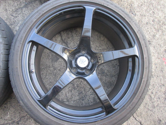 KREUZER 18インチ PCD100 5穴 8J +35 ヨコハマ製 クロイツァー SERIESV-880-1 アルミホイール 225/40R18 中古品 4本の画像2