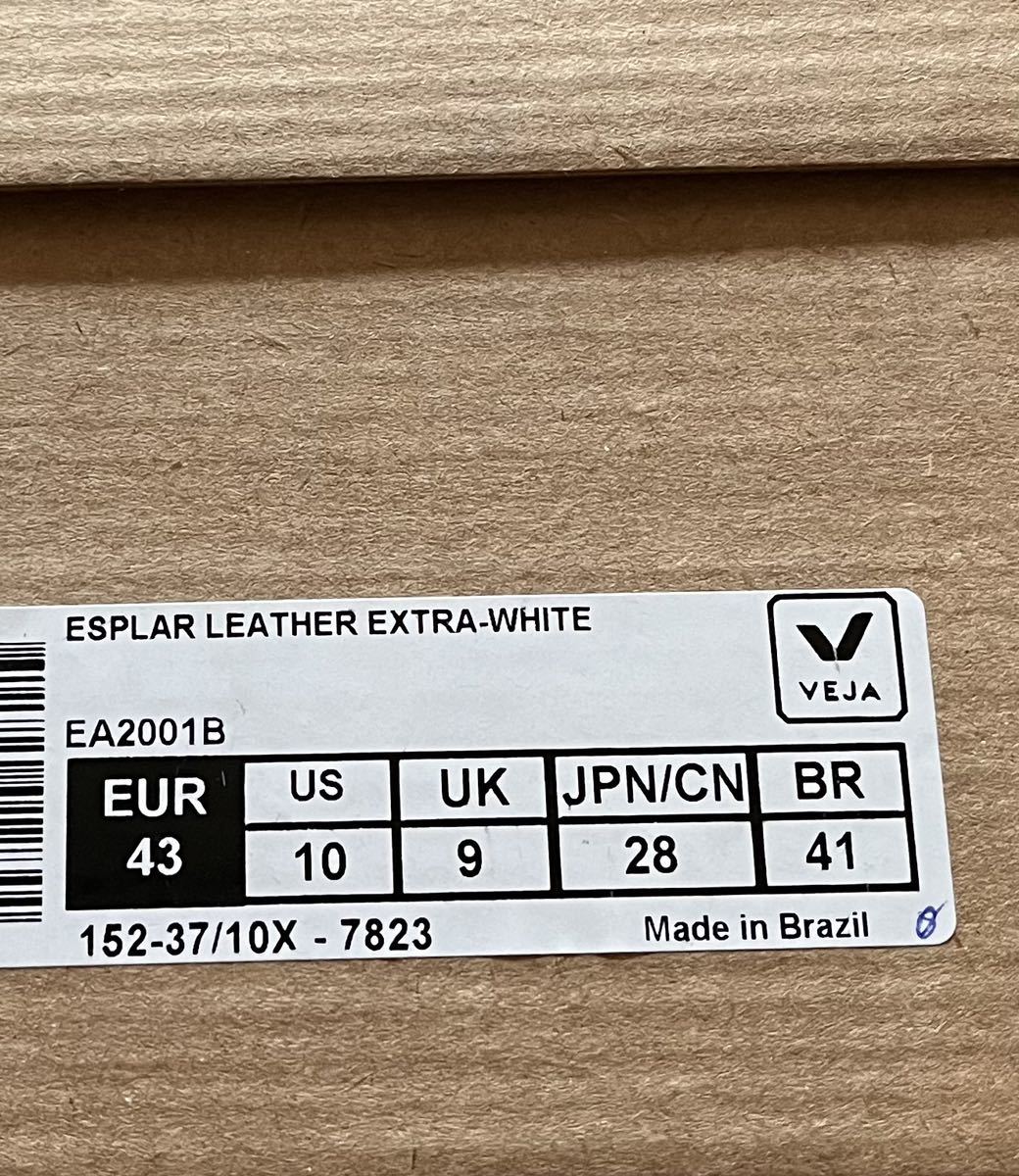 新品 43サイズ veja ヴェジャ ESPLAR レザー スニーカー　28cm