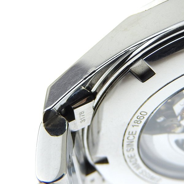 1円 稼働 タグホイヤー TAG HEUER WAR201A 自動巻き カレラ 黒文字盤 SS×SS メンズ 腕時計の画像6
