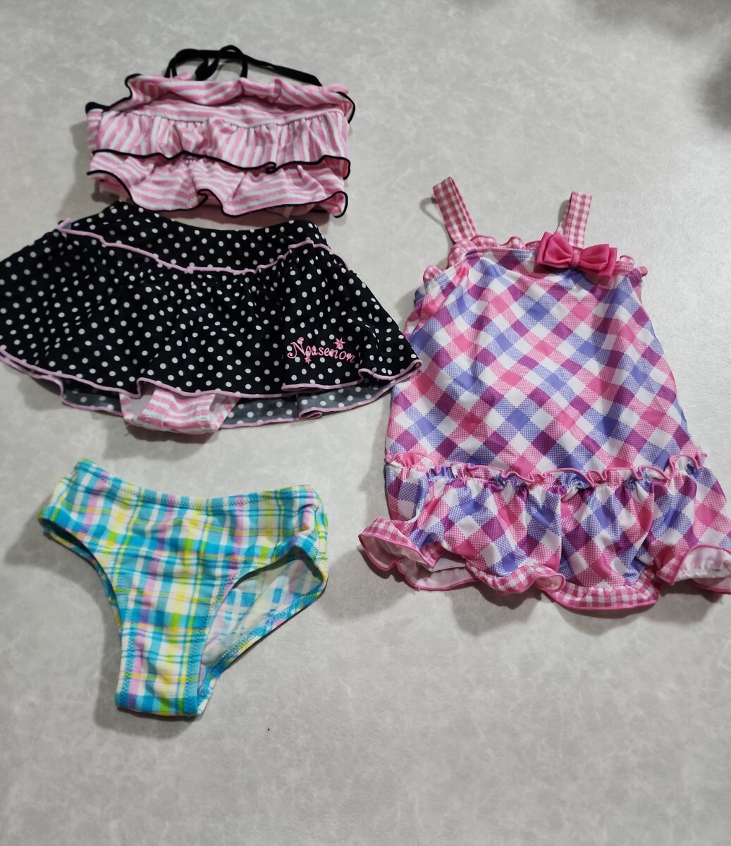 [9] девочка купальный костюм плавание одежда One-piece купальный костюм раздельный комплект продажа размер 100.120