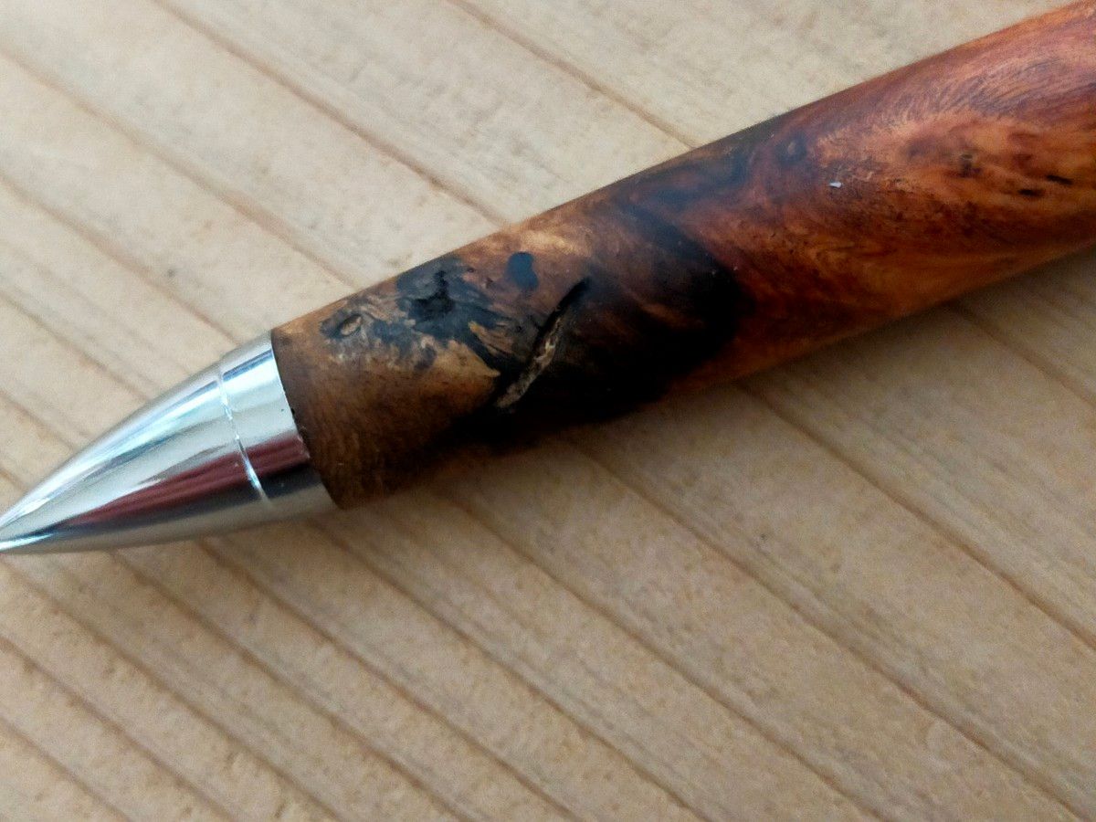 ハンドメイド シャープペン 木軸 花梨紅白 0 5mm 工房楔 加藤 ハンドメイド シャープペン 木軸 花梨紅白 0 5mm 工房楔 加藤