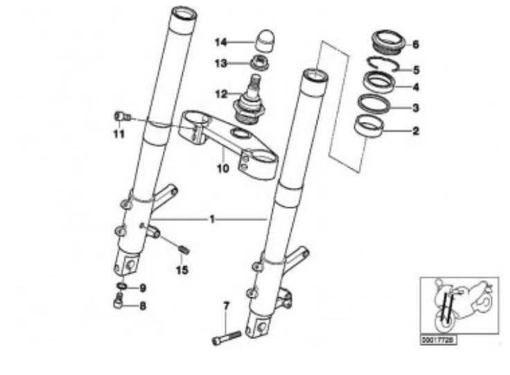 ＢＭＷ適合 ホンダ純正 フロントフォークシールセット1台分 新品 R1200 R1100 R1150 オイルシール 31422311988 ダストシール 31422311980の画像4