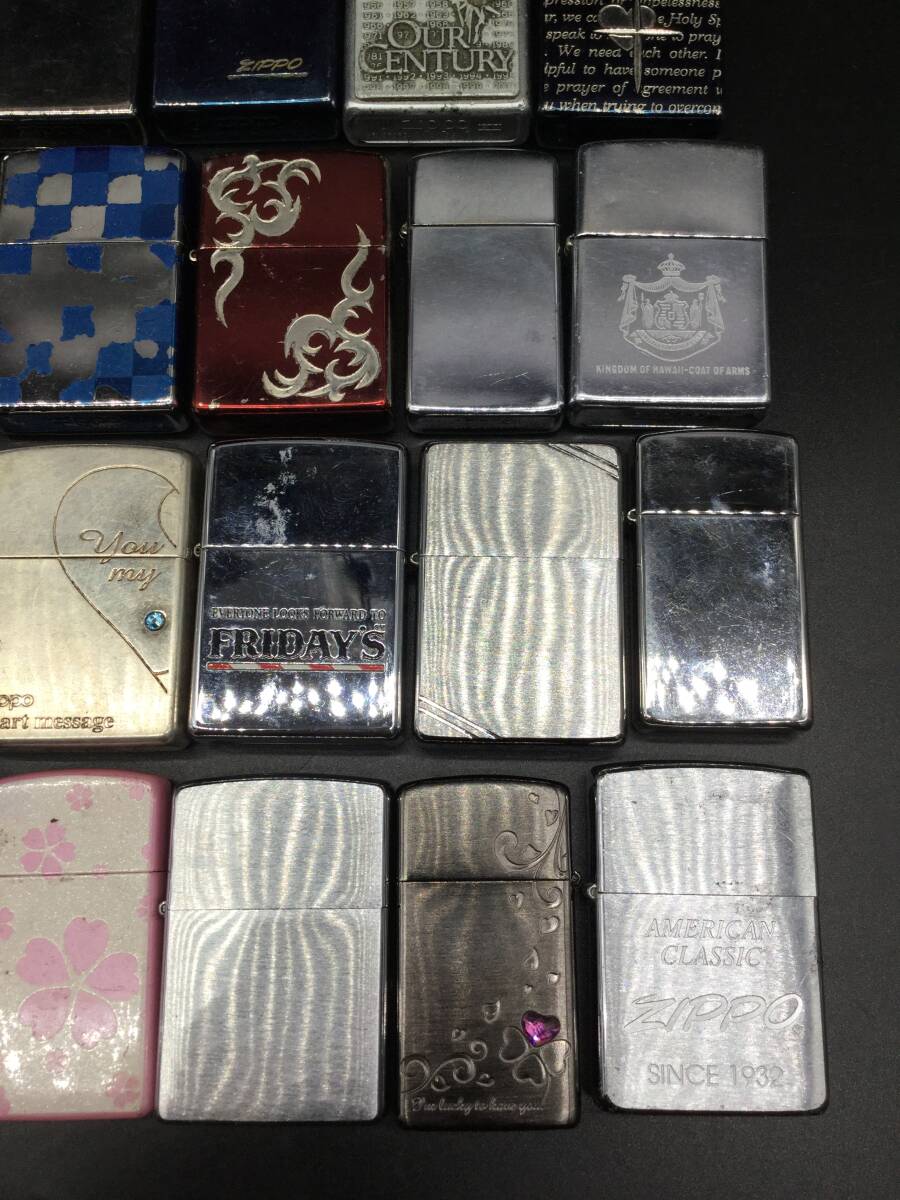 OK9021○Zippo ジッポー オイル ライター まとめ 40個 ヴィンテージ シルバー OUR CENTURY 真田幸村 紋章【未確認】同梱不可 240412の画像4