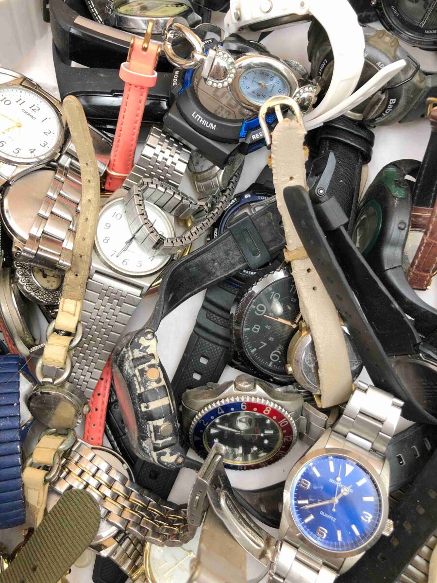 OK9138◆腕時計 約100本 まとめ 大量 SEIKO RED AIER TIMEX SACSNY CASIO J-AXIS moderno 置き時計 デジタル 【未確認】 同梱不可 240425の画像9