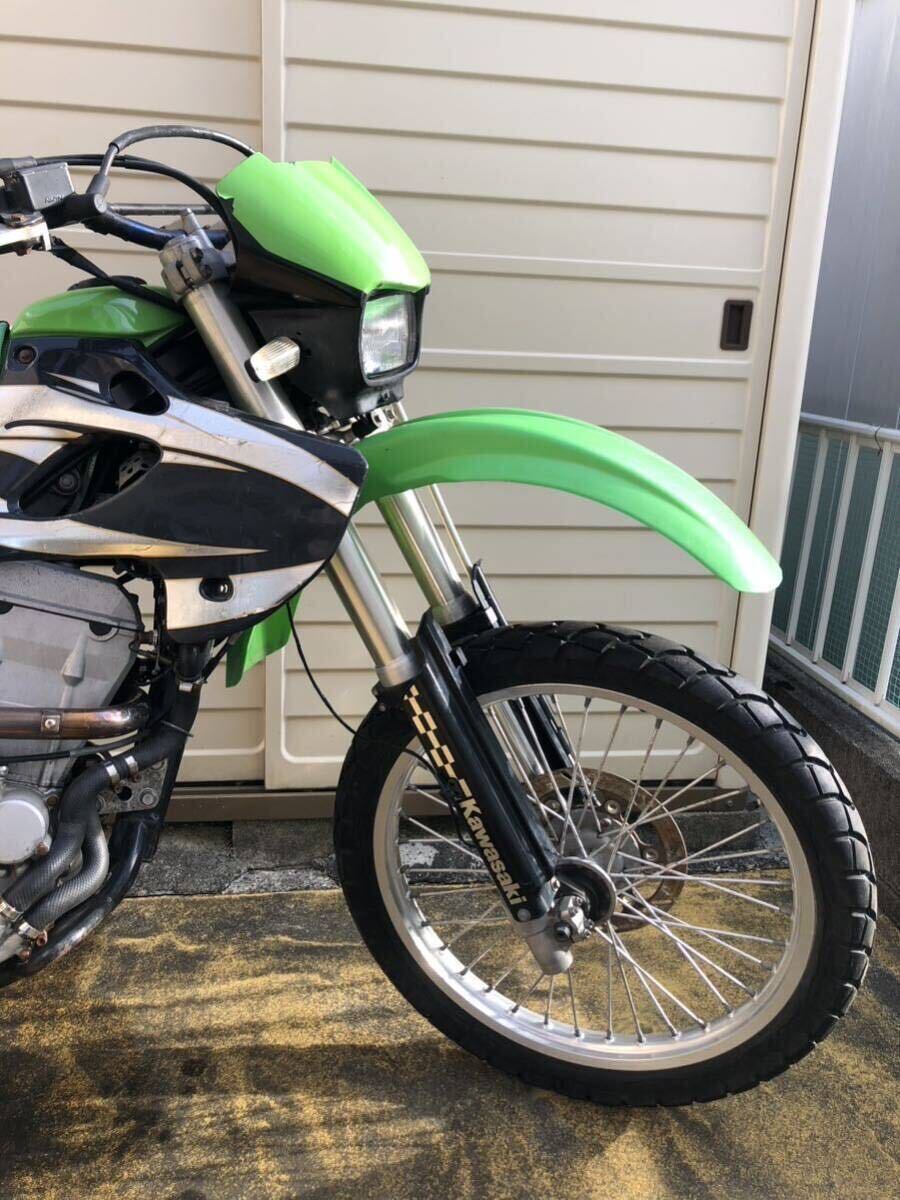 1円スタート カワサキ kLX250 書類あり 不動車の画像7