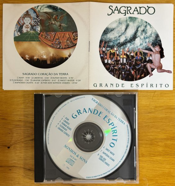 ◎SAGRADO / Grande Espirito ( 4th /1994年作/ Bra産Prog / Marcus Viana / Violin ) ※Brazil盤CD【 Sonhos & Sons SSCD007 】1994年発売_画像4