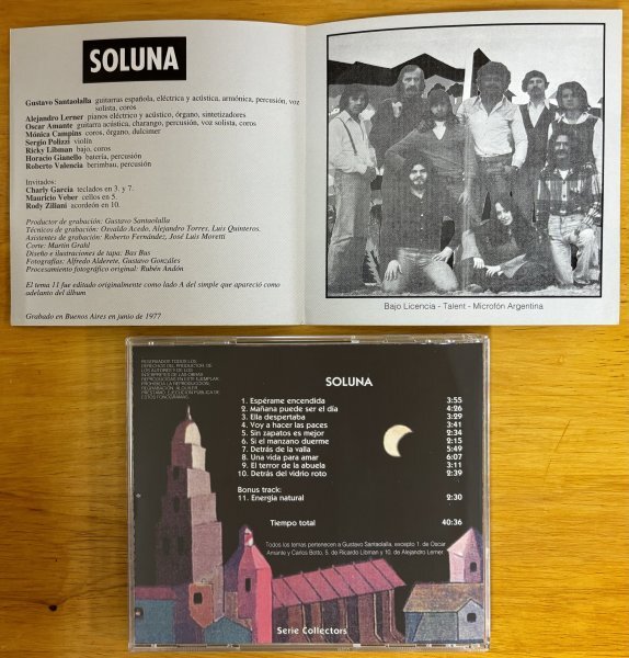 ◎SOLUNA / Energia Natural (1977年作/Argentina産Prog/ARCO IRIS/CHARLY GARCIA)※Bra盤CD【SERIE COLLECTORS SC - 10033】1994年発売の画像5