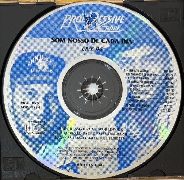 ◎SOM NOSSO DE CADA DIA / Live 94 (1994/10 Live / 70s Brazil産Prog) ※Brazil盤CD【 PROGRESSIVE ROCK WORLDWIDE PRW 024 】1994年発売_画像6