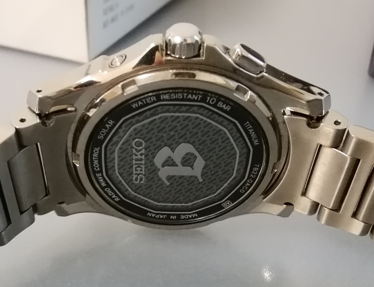 SEIKO ブライツ 7B22 0AC0 電波ソーラー チタンの画像4