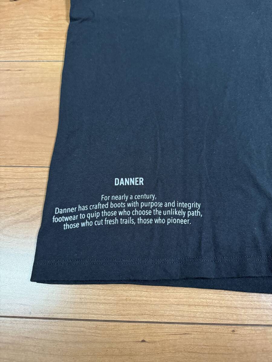 【中古/Ｍサイズ】Danner × WIND AND SEA Heavy oz S/S TEE 黒 //ダナー ブラック 半袖Tシャツ マウンテンライト ウィンダンシーの画像6