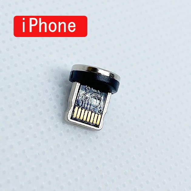 iPhone iOS ライトニング端子×5個セット 充電端子のみ マグネット 変換プラグ 防塵 アダプター 磁石 USB充電ケーブルアイフォン用_画像3