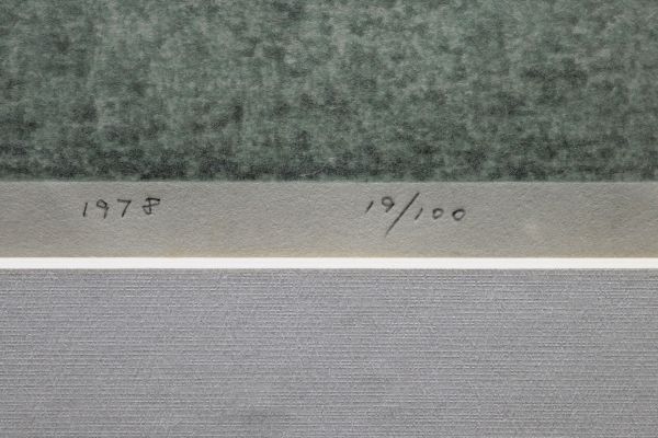  genuine work guarantee . wistaria Kiyoshi autumn Aizu (1) 1978 year work 19/100 autograph autograph .. equipped woodblock print 