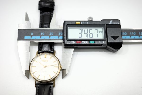 464 HAROX MONOREX PRECISION 17JEWELS is lock s mono Rex Precision 17 stone Switzerland made bar index men's wristwatch 