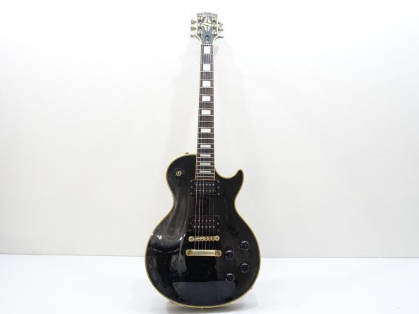 Burny Les Paul model   バーニー レスポール型 ブラック エレキギター ハードケース付  現状の画像2