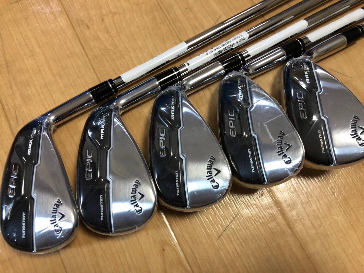 未使用 Callaway(キャロウェイ) EPIC MAX FAST アイアン N.S.PRO 950GH NEO スチールシャフト FLEX-S ＃7-9、PW、AW_画像2