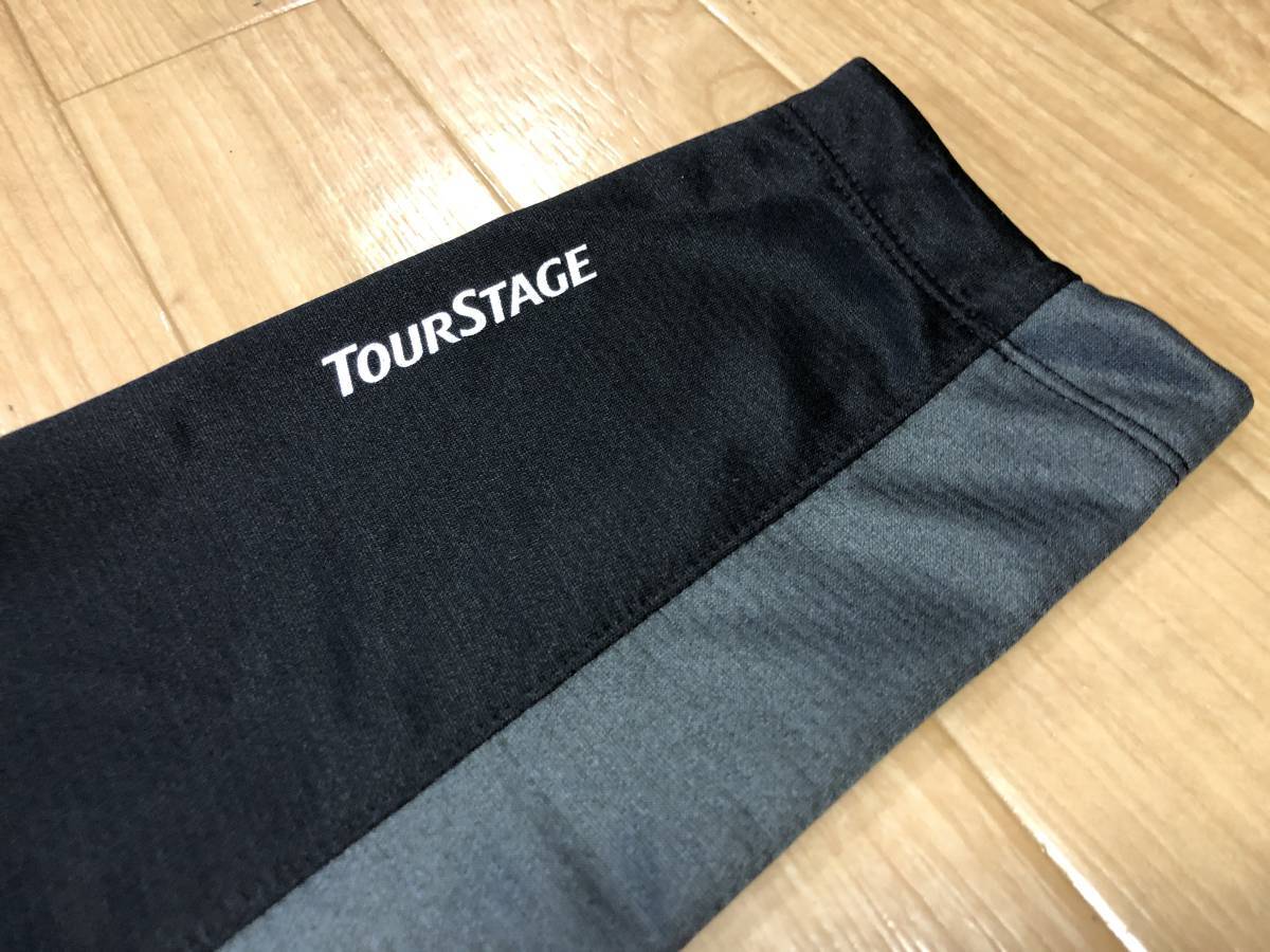 BBRIDGESTONE GOLF TOURSTAGE(ブリヂストンゴルフ ツアーステージ)秋冬 抗菌防臭 ハーフジップ長袖シャツ 1234054C2T(ブラック)Ｌ_画像5