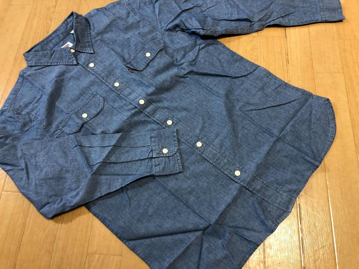 Levis(リーバイス) ポケット付き ワークデニム長袖シャツ 19587-0276 ＵＳサイズM(日本サイズ約L)の画像2