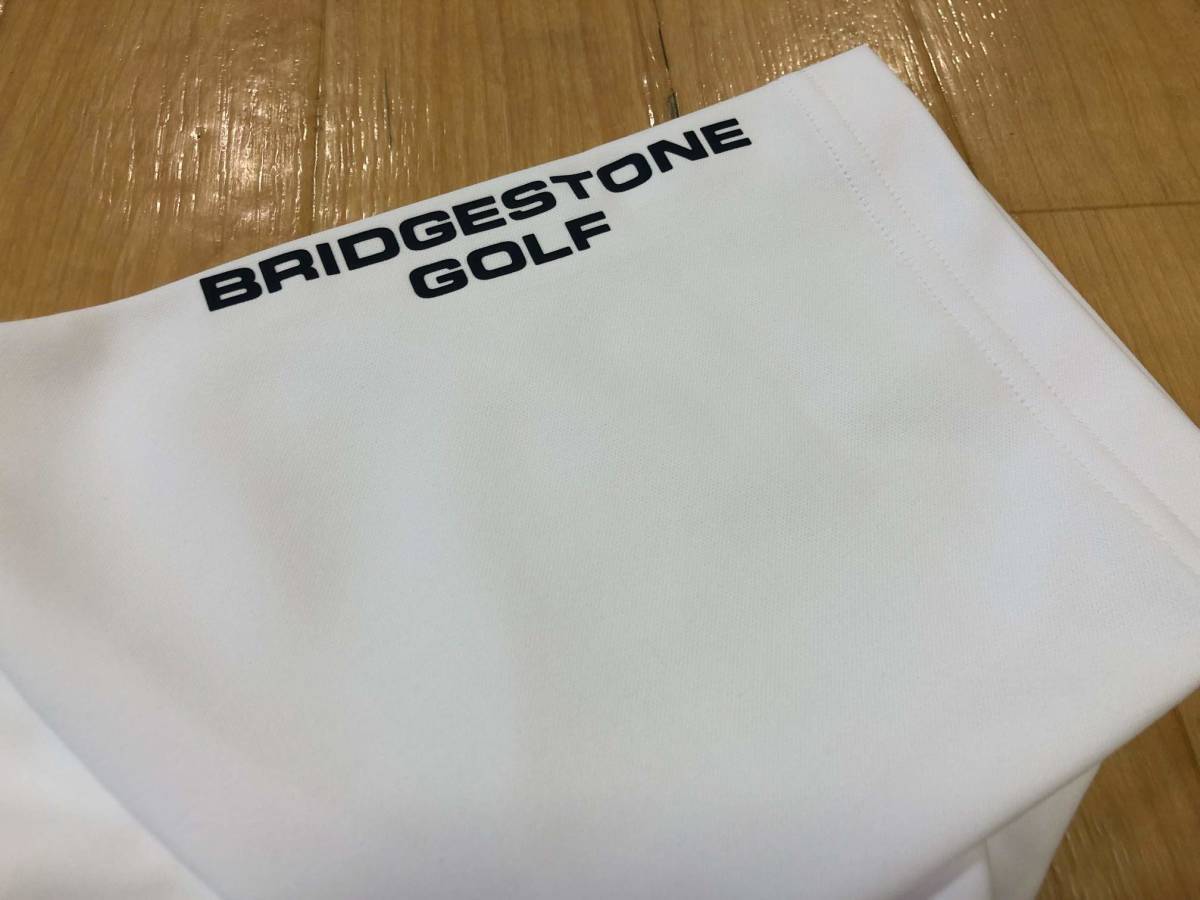 BRIDGESTONE GOLF(ブリヂストンゴルフ)春夏 防透け、UVカット、吸汗速乾機能 モックネック半袖シャツ WGM02A(WH)ＬＬの画像7