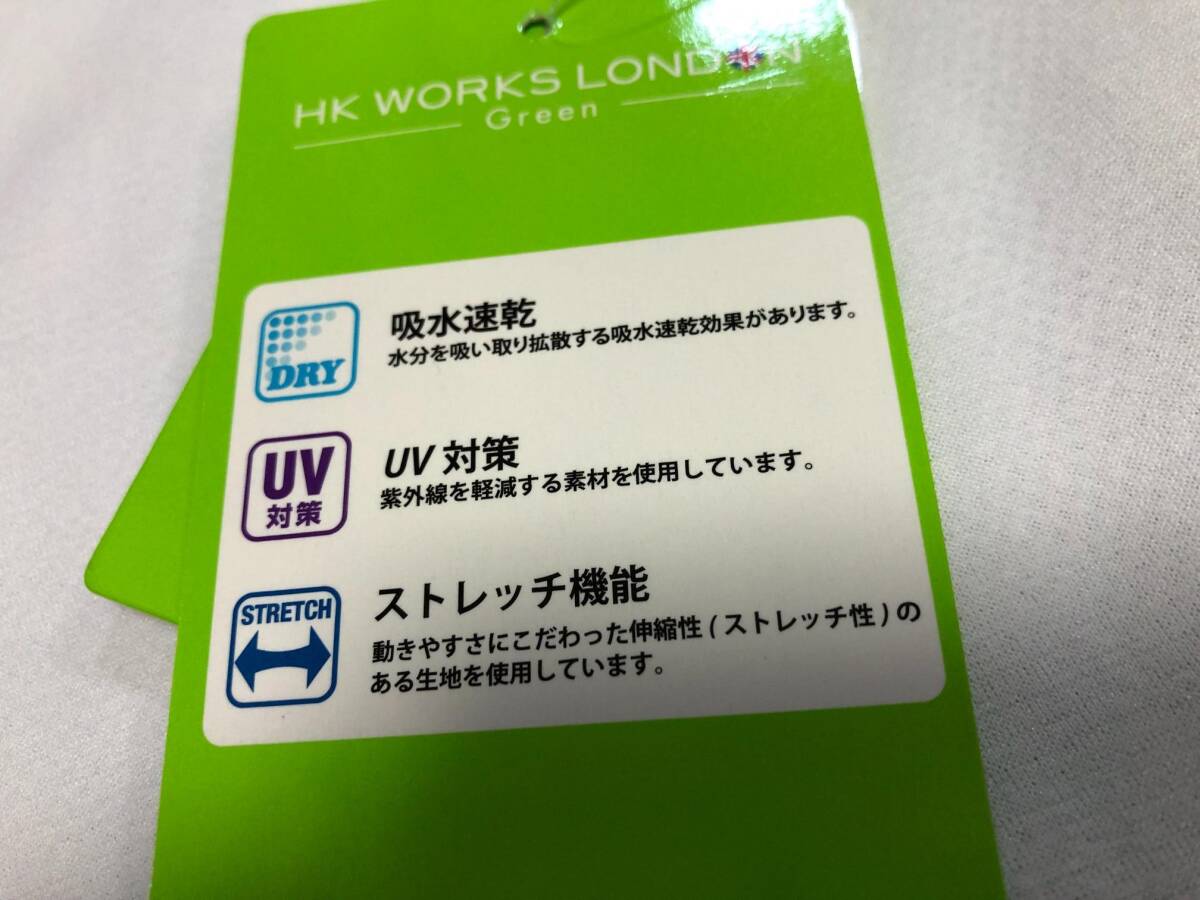 HK WORKS LONDON Green(コシノヒロコゴルフ)春夏、ストレッチ、UV対策、吸水速乾、長袖ジャケット SMTS2C-005(ホワイト)Ｌ_画像4