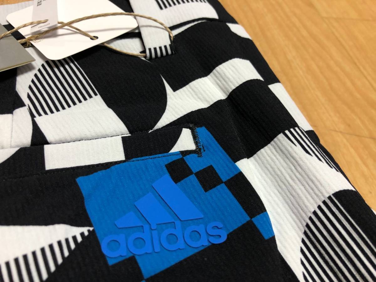 adidas Golf(アディダスゴルフ)春夏 グラフィックプリント ストレッチ ハーフパンツ IS041(BLACK)８５_画像3