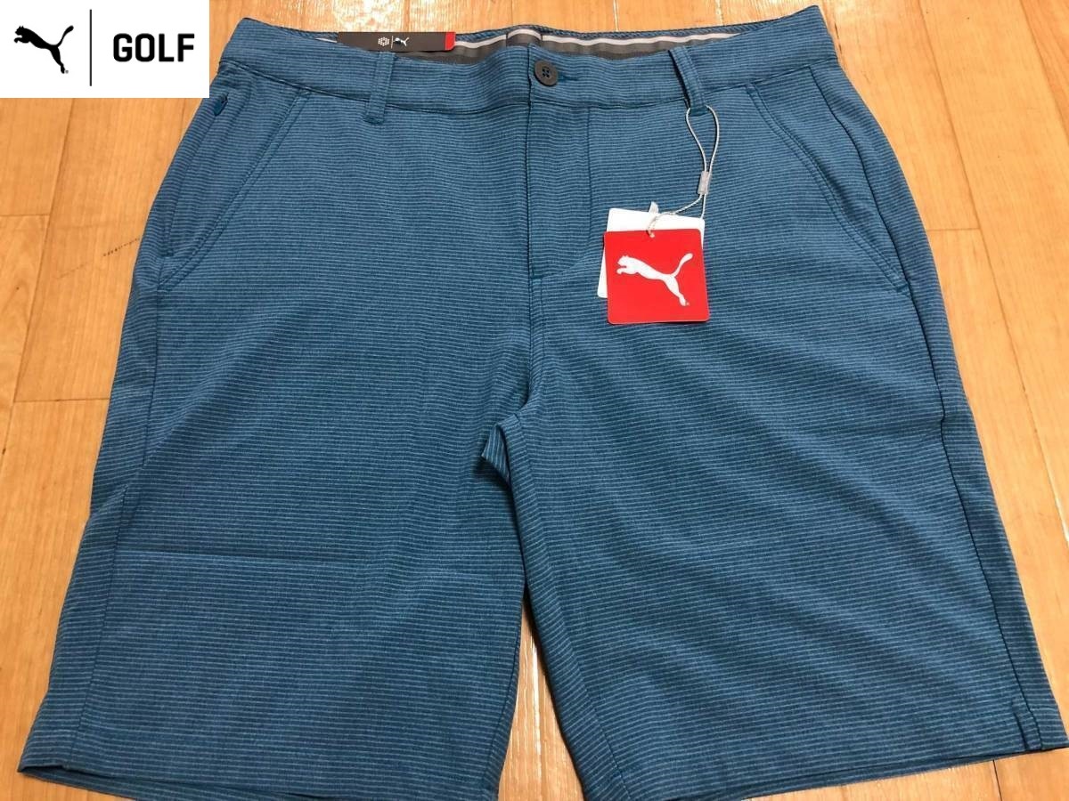 PUMAGOLF(プーマゴルフ) 春夏 ボーダー柄 ストレッチ ハーフパンツ 531754(09)７８_画像1