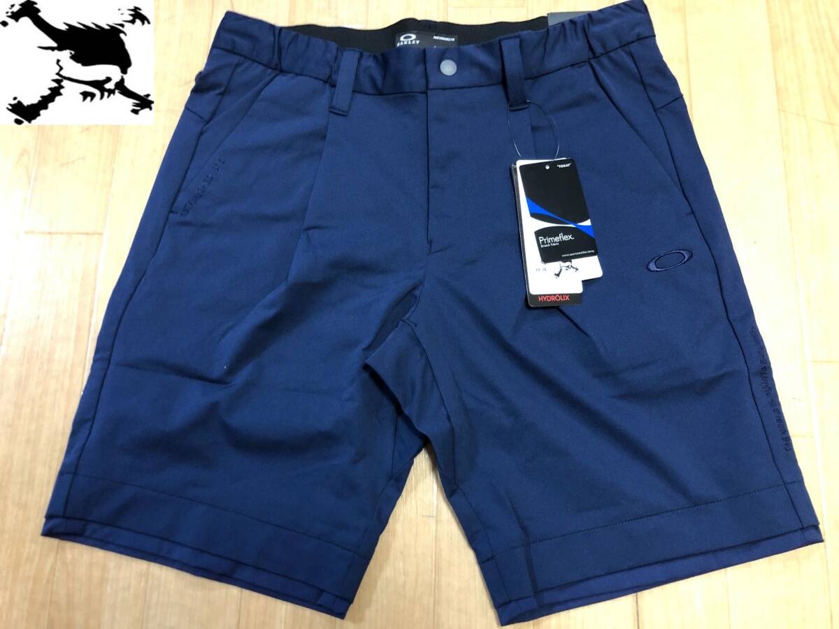 OAKLEY(オークリー) 春夏 SKULL COMMON SHORTS 1.0 吸汗速乾、4WAYストレッチ、UPF50+ ハーフパンツ FOA403528(PEACOA)７９－８４_画像1