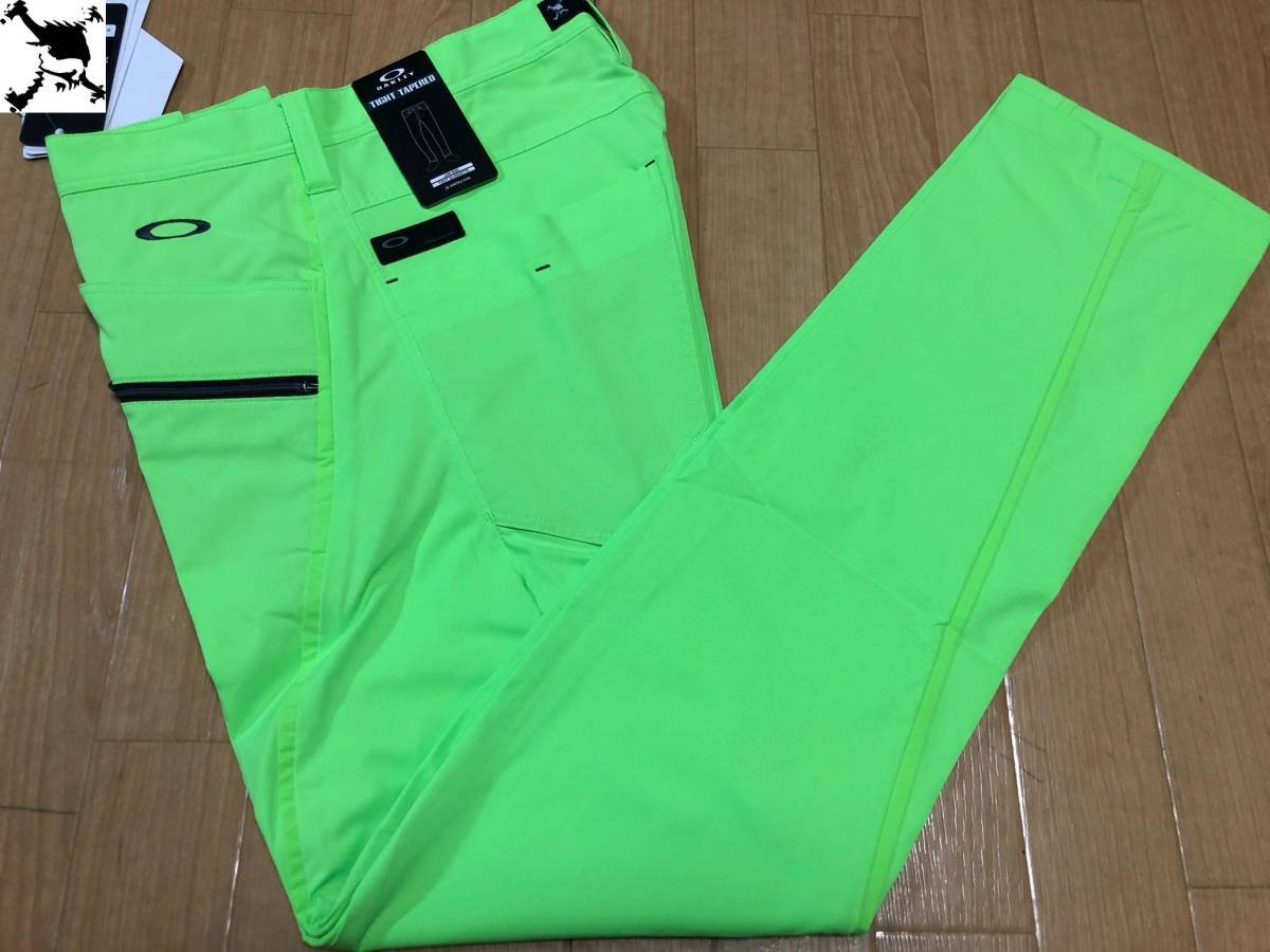 OAKLEY(オークリー) Skull Origin 3D Tapered 25.0 吸汗速乾、ストレッチ ロングパンツ FOA403504(NEON GREEN)８２の画像1