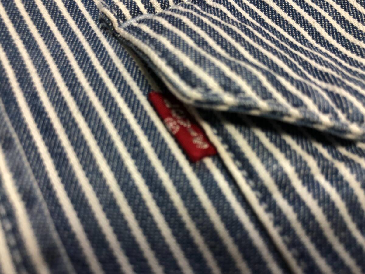 Levis(リーバイス) ポケット付き ワークデニム長袖シャツ 19587-0154 ＵＳサイズＭ(日本サイズ約Ｌ)の画像4