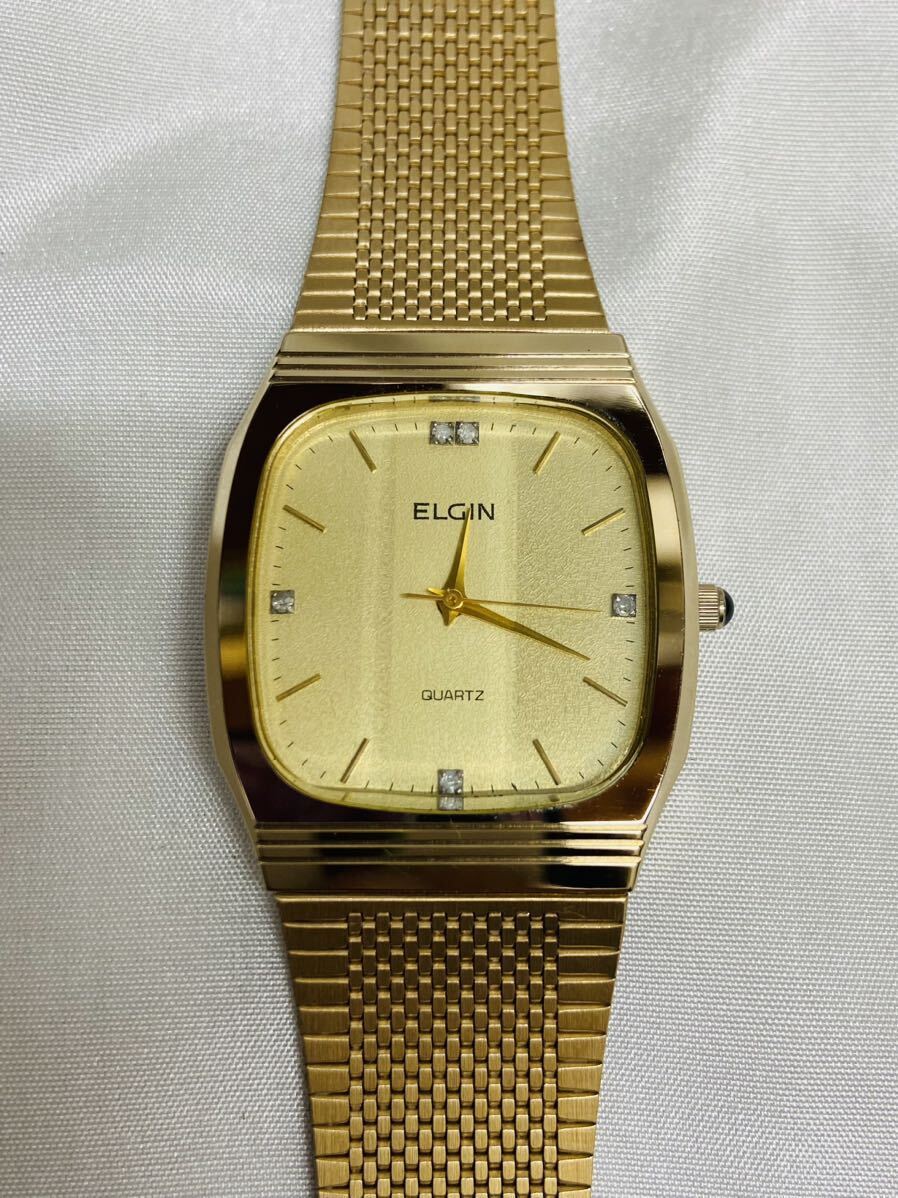 ELGIN エルジン FK286 FK283 腕時計　クォーツ　2点 稼動品　ケースあり