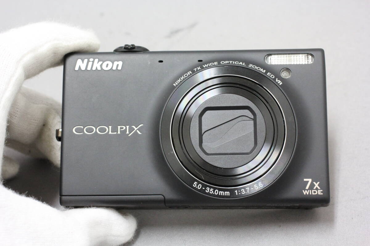 ■動作確認済■　ニコン（Nikon）　COOLPIX S6100 ブラック　■光学７倍ズーム■_画像2