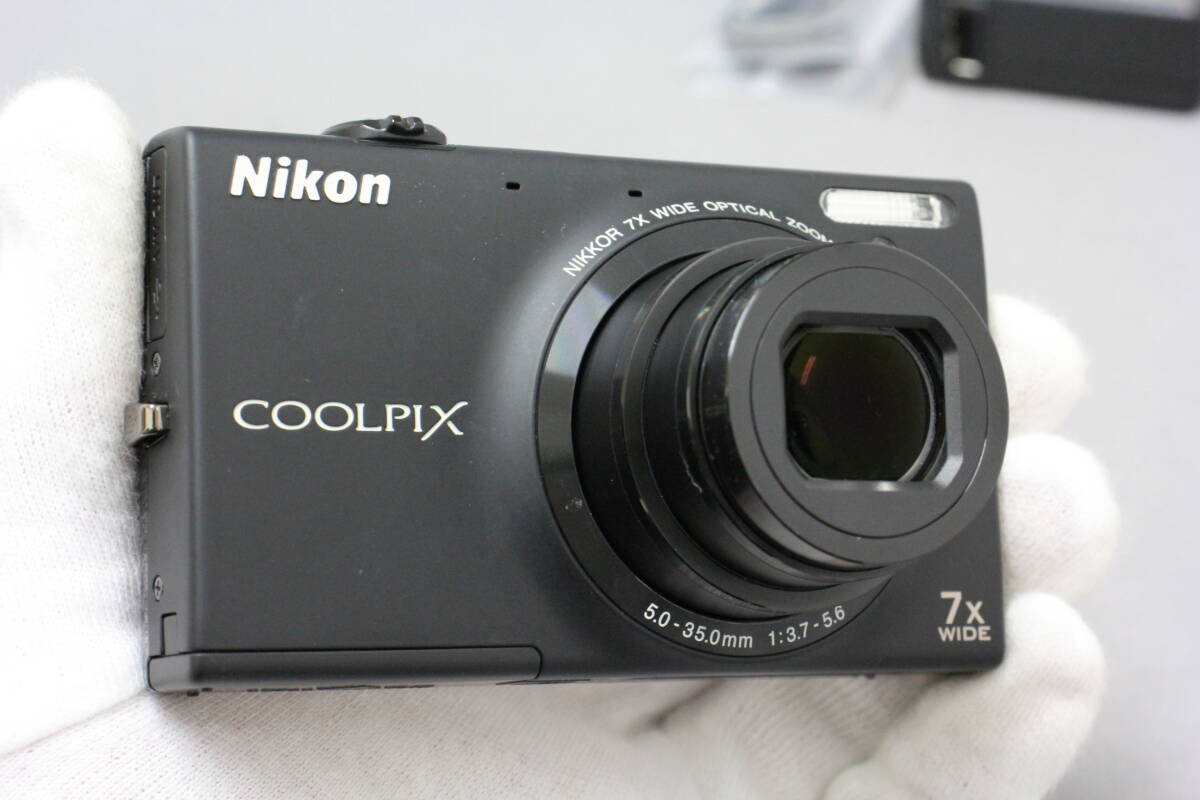 ■動作確認済■　ニコン（Nikon）　COOLPIX S6100 ブラック　■光学７倍ズーム■_画像10